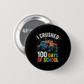 100 Tage Monster LKW 100. Schultag Button (Vorne & Hinten)