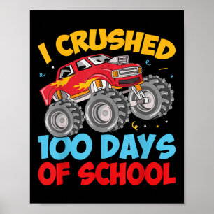 100 Tage Monster LKW 100. Schultag Poster