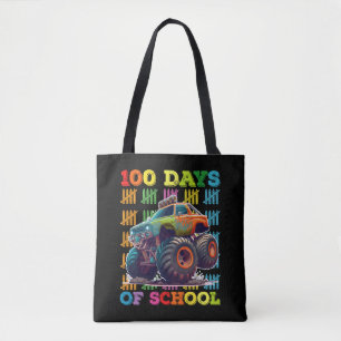 100 Tage Monster Truck Lehrer Schüler Schule Tasche