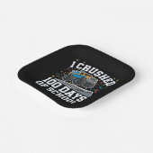 100 Tage Monster Truck Schule 100. Tagesschule Pappteller (Gewinkelt)