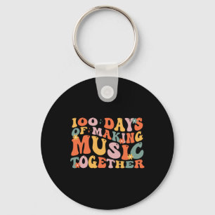 100 Tage Musiklehrer der Schule Schlüsselanhänger