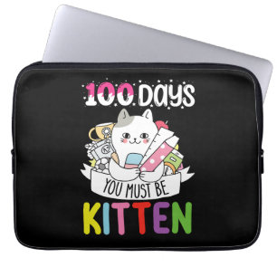100 Tage musst du ein Kätzchen der Schule sein Laptopschutzhülle