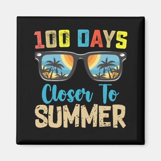 100 Tage Naher zur Sommerferienschule Magnet (Vorne)