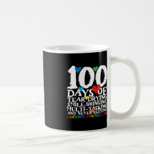 100 Tage Niedlich School Counselor Kaffeetasse