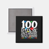 100 Tage Niedlich School Counselor Magnet (Vorderseite/Rückseite)