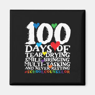 100 Tage Niedlich School Counselor Magnet
