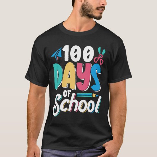 100 Tage Niedliche Cl Kids Pupil T-Shirt (Vorderseite)