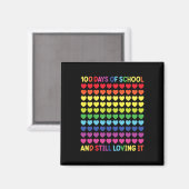 100 Tage Niedliches Herzstudium Magnet (Vorderseite/Rückseite)