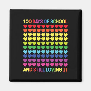100 Tage Niedliches Herzstudium Magnet