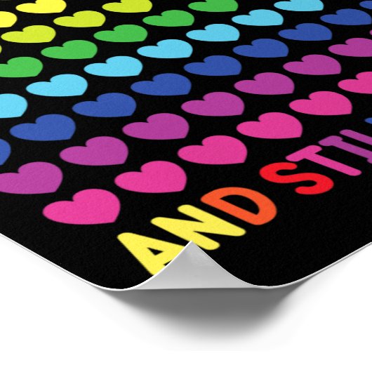 100 Tage Niedliches Herzstudium Poster (Ecke)