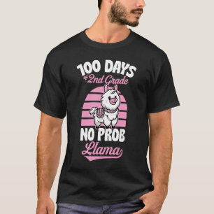 100 Tage Nr. Prob Llama Süße Tier J T-Shirt