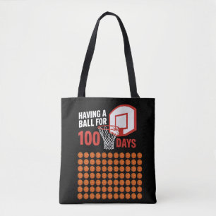 100 TAGE PARTY Basketball-Fan Tasche