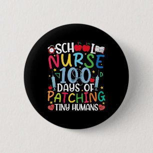 100 Tage Patchen winzige Menschen nurse 100. Tag Button