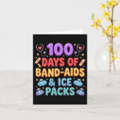 100 Tage Pflaster Und Eisbeutel Karte (Gelbe Blume)