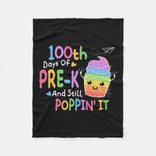 100 Tage Pre-k und Still Poppin 100 Tage Pop I Fleecedecke