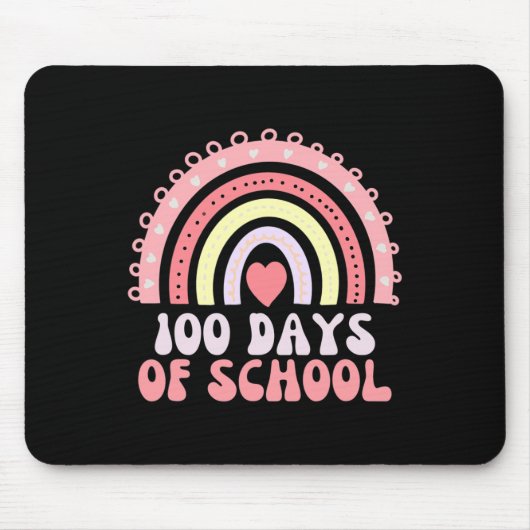 100 Tage Regenbogen am 100. Schultag 100 Mousepad (Vorne)