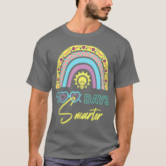 100 Tage Regenbogenbrille in der Schule Smarteres T-Shirt