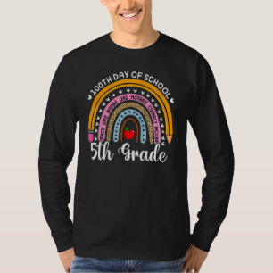 100 Tage Regenbogenlehrer 5. Klasse Lehrer Tag Le T-Shirt