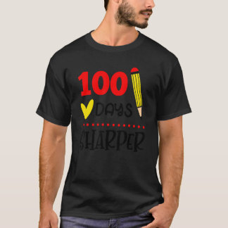 100 Tage schärfer 100. Schultag Lehrer Stud T-Shirt