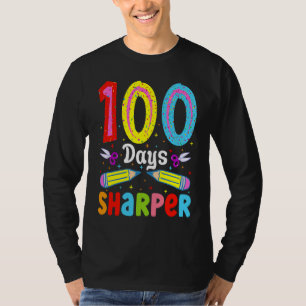 100 Tage schärfer 100 Tage Schule Bleistift 100 Ta T-Shirt