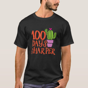 100 Tage schärferer Kaktus 100. Schultag Süßer T T-Shirt