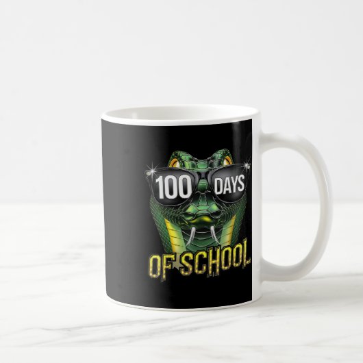 100 Tage Schlange Schüler Mädchen 100. Kaffeetasse (Rechts)