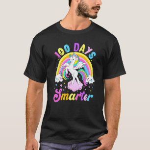 100 Tage schlauer 100. Schultag Einhorn Regenbogen T-Shirt