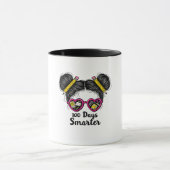 100 Tage Schlauer 100 Tage Schulbotschaft Bun Tasse (Zentrum)