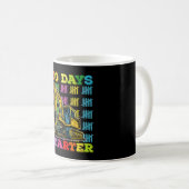 100 Tage schlauer Bagger 100. Schultag Kaffeetasse (VorderseiteRechts)