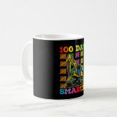 100 Tage schlauer Bagger 100. Schultag Kaffeetasse (Vorderseite Links)