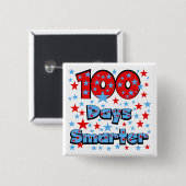 100 Tage schlauer Button (Vorne & Hinten)