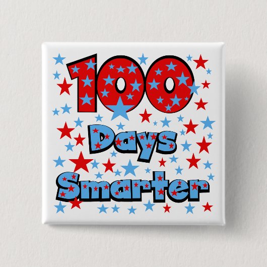 100 Tage schlauer Button (Vorderseite)