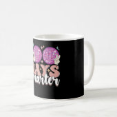 100 Tage schlauer Disco-Ball am 100. Schultag Kaffeetasse (VorderseiteRechts)