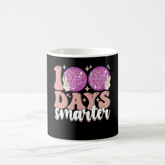 100 Tage schlauer Disco-Ball am 100. Schultag Kaffeetasse (Mittel)
