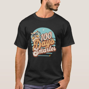 100 Tage schlauer Eule Retro Lehrer Kinder 100 Tag T-Shirt