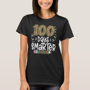 100 Tage schlauer Leopard-Lehrer 100. Schultag T-Shirt