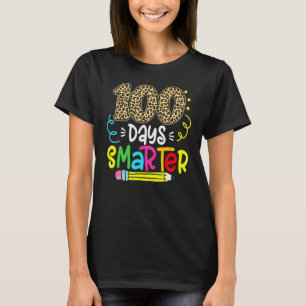 100 Tage schlauer Leopard Lehrer 100. Schultag T-Shirt