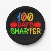 100 Tage schlauer Pappteller (Vorderseite)