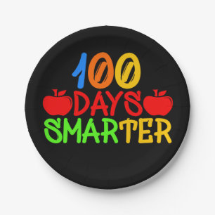 100 Tage schlauer Pappteller