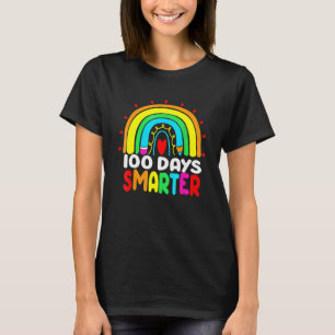 100 Tage schlauer Regenbogen 100. Schullehrtag T-Shirt