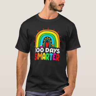 100 Tage schlauer Regenbogen 100. Schullehrtag T-Shirt