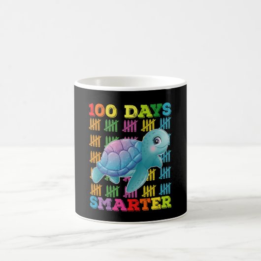 100 Tage schlauer Schildkröte 100. Schultag Kaffeetasse (Mittel)
