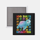 100 Tage schlauer Schildkröte 100. Schultag Magnet (Vorderseite/Rückseite)