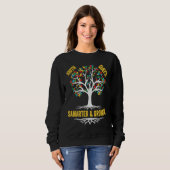 100 Tage schlauer & wachsender Puzzlebaum 100. Tag Sweatshirt (Vorne ganz)