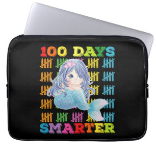 100 Tage schlauere Meerjungfrau 100. Schultag Laptopschutzhülle
