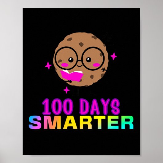 100 Tage schlaueres Smart Cookie mit Gles Niedlich Poster (Vorne)
