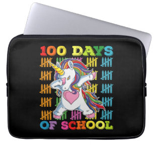 100-Tage-Schul-Einhorn-Lehrer Laptopschutzhülle