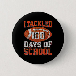 100 Tage Schul Fußball 100 Tage für Jungen Kind Button