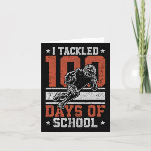 100 Tage Schul Fußball 100 Tage für Jungen Kind Karte