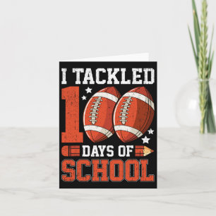 100 Tage Schul Fußball 100 Tage für Jungen Kind Karte